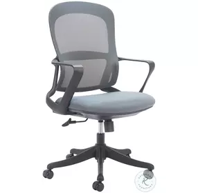 Delo Gray Adjustable Swivel Office Chair