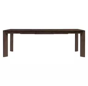 West End Saddle Brown 90" Extendable Rectangular Butterfly Leaf Dining Table