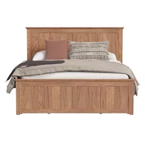 Oak Park Taupe King Captain's Storage Panel Bed