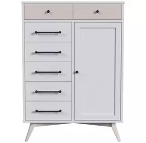 Rowan Ash Linen 7 Drawer Chifferobe