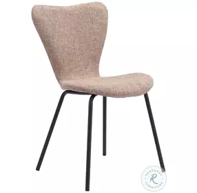 Tollo Brown Stackable Dining Chair Set of 2