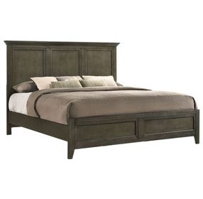 San Mateo Gray King Panel Bed