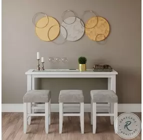 Urban Icon White Counter Height Dining Set