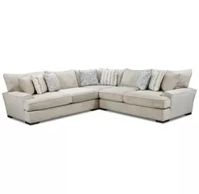 Doc Fossil Tan 3 Piece Modular Sectional with Pillows