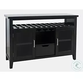 Urban Icon Black Server with Wine Storage