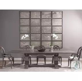 Cohesion Program Grigio Axiom Extendable Rectangular Dining Room Set