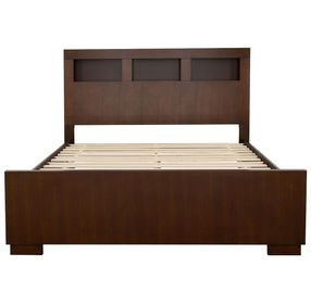 Jessica Cappuccino King Bookcase Bed