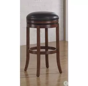 Stella Dark Brown Backless 34" Swivel Bar Stool