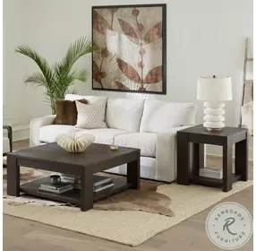 Lennox Hill Bark Square Occasional Table Set
