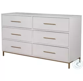 Madelyn White 6 Drawer Dresser