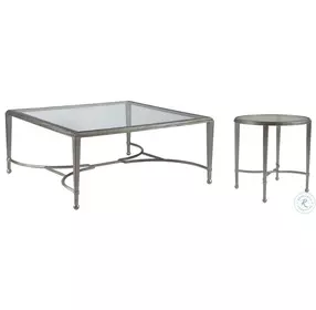 Metal Designs Argento Sangiovese Square Occasional Table Set