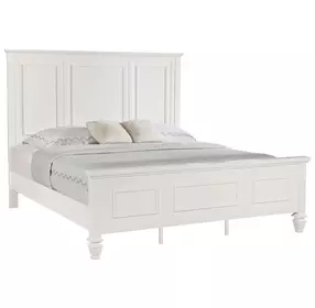 Sandy Beach Cream King Panel Bed