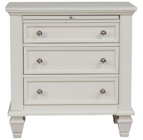 Sandy White Nightstand