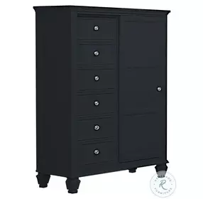 Sandy Black Door Chest