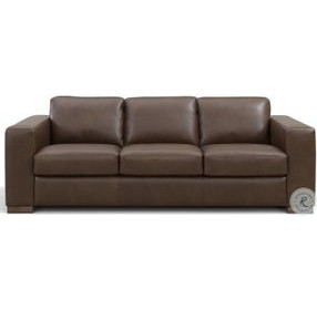 Irondale Vintage Brown Cigar Leather Queen Sleeper Sofa with Matress