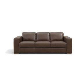 Inglewood Vintage Brown Cigar Leather 91" Queen Sleeper Sofa