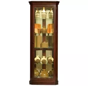 20205 Victorian Cherry Corner Curio Cabinet