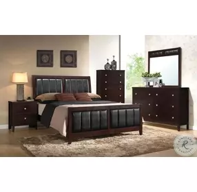 Carlton Cappuccino Panel Bedroom Set