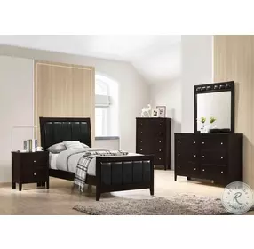 Carlton Cappuccino Youth Panel Bedroom Set