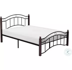 Averny Black Full Metal Poster Bed