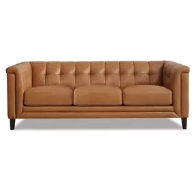 Elric Cognac Leather 84" Sofa