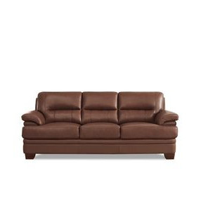Calizor Pecan Leather 88" Sofa