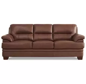 Calizor Pecan Leather 88" Sofa