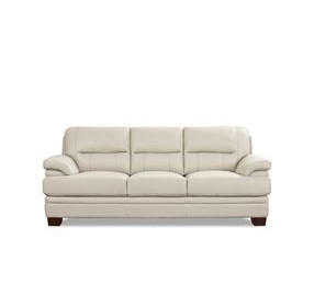 Calizor Vanilla Leather 88" Sofa