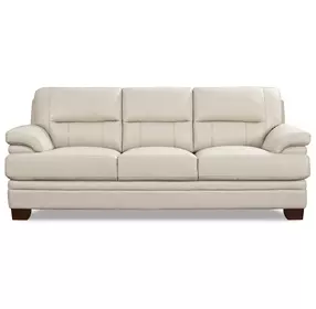 Calizor Vanilla Leather 88" Sofa
