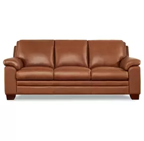 Ironvale Nutmeg Leather 84" Sofa