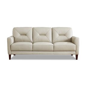Elowen Vanilla Leather 80" Sofa