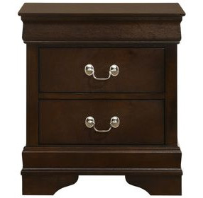 Louis Philippe Cappuccino Nightstand