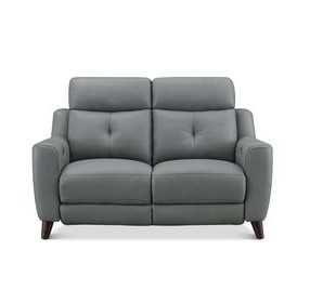 Cordell Slate Leather 63" Zero Gravity Power Reclining Loveseat with Power Headrest and USB Charging