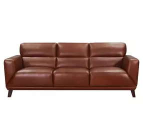 Colton Brandy Leather 84" Sofa