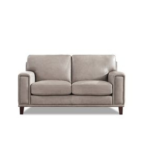 Halwyn Stone Leather 65" Loveseat
