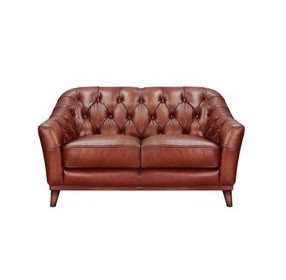 Lorwell Mocha Leather 61" Loveseat