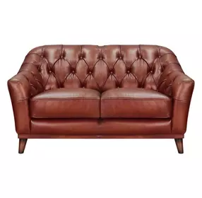 Lorwell Mocha Leather 61" Loveseat