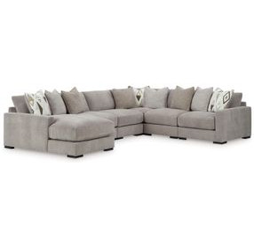 Aslan Court Pebble 6 Piece Sectional with Chaise