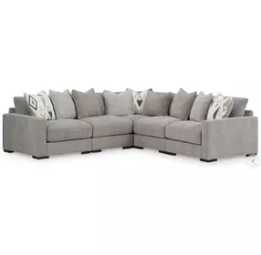 Aslan Court Pebble 5 Piece Sectional