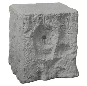 4110 Gray Square Accent Table