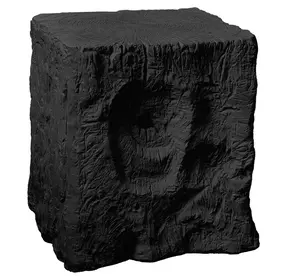 4112 Black Square Accent Table