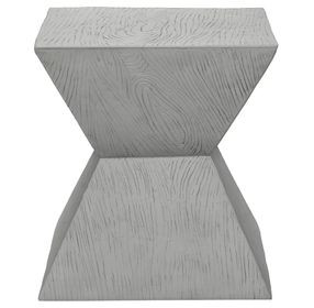4125 Gray Square Accent Table