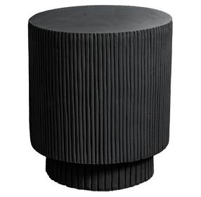 4150 Black Round Accent Table