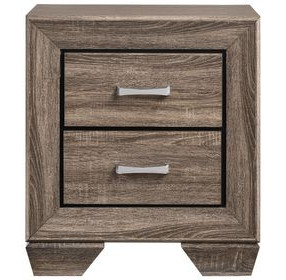 Kauffman Washed Taupe Nightstand