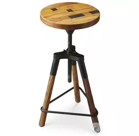 Hinton Brown Revolving Bar Stool