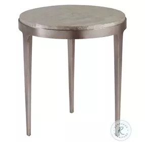 Signature Designs Champagne Foil Gravitas Round Spot Table