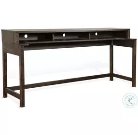 Autumn Echo Dark Brown 74" Rectangular Console Table with USB Charging