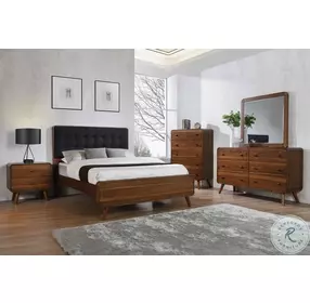 Robyn Dark Walnut Panel Bedroom set