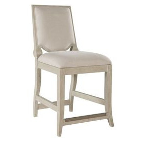 Beauvoir Greige Upholstered Counter Height Stool