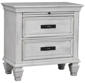 Franco Antique White Nightstand